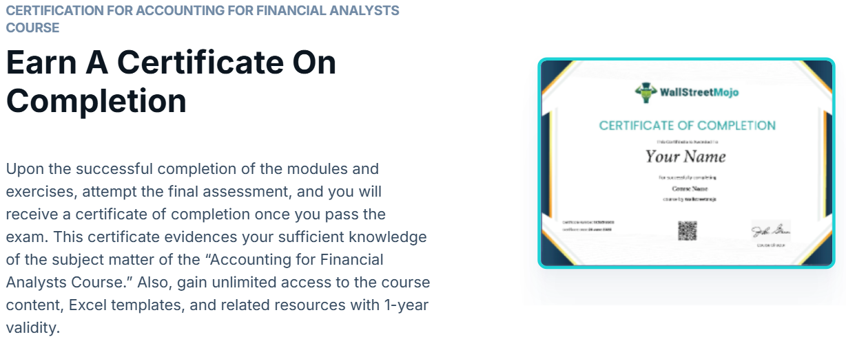 Accounting For Financial Analysts Course