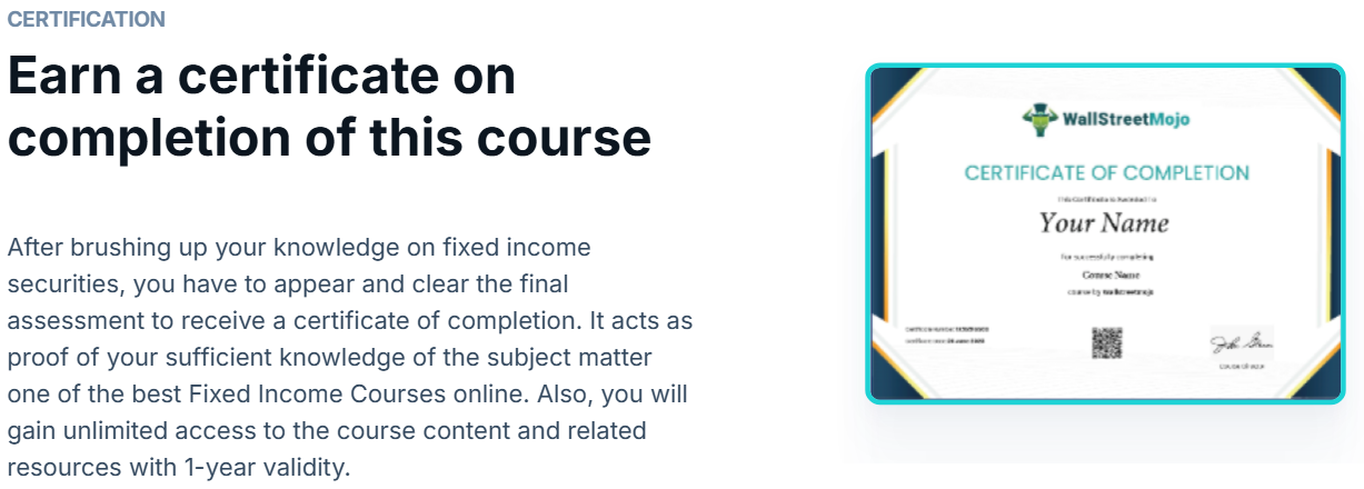 Fixed Income: Valuation, Return & Risk Measures Course